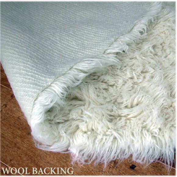 BRAND NEW 4x6 FLOKATI RUG | 100% WOOL | HAND-MADE | PREMIUM 3" PILE | OFF WHITE - Picture 5 of 5